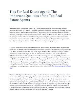Top real estate agents in Rogue River
