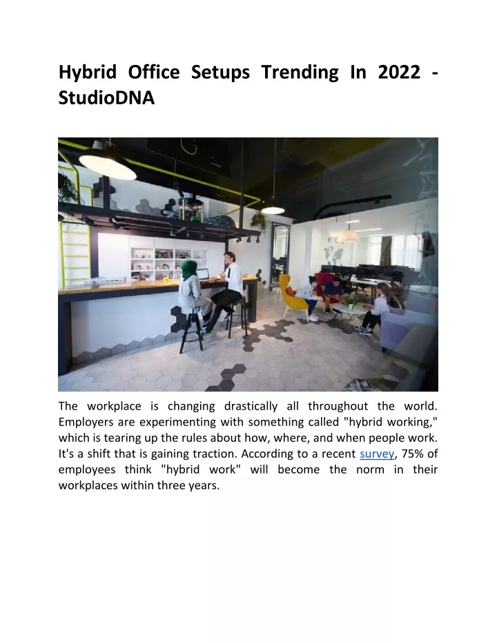 hybrid office setups trending in 2022 studiodna