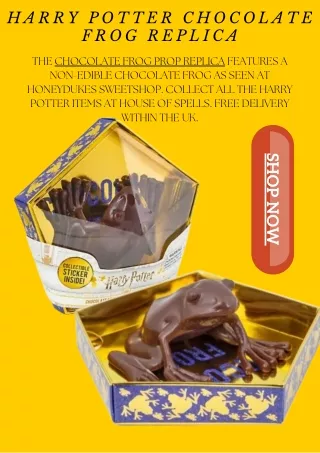 chocolate frog prop replica