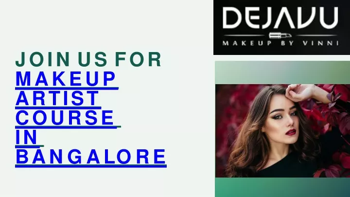 join us for makeup artist course