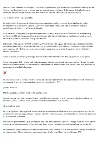 Excelentes tips de posicionamiento SEO que mejorarán tu diseño web