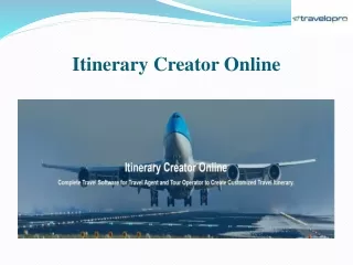 itinerary creator online