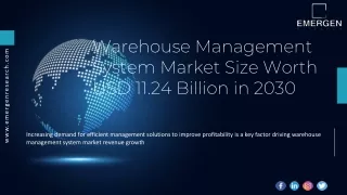 warehouse management system market size worth
