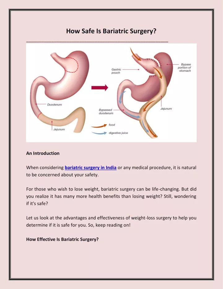 Ppt How Safe Is Bariatric Surgery Powerpoint Presentation Free