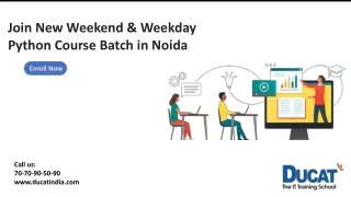 join new weekend weekday python course batch