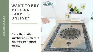 Want to Buy Modern Carpets for Living Room? Visit Glara Shop!