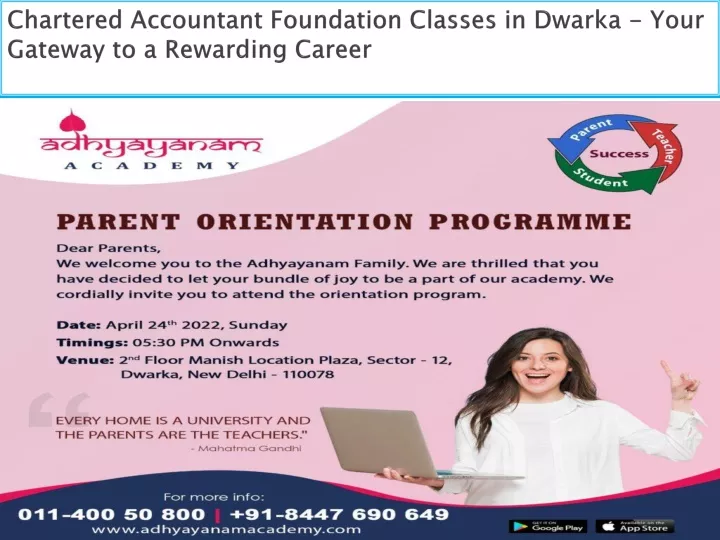 chartered accountant foundation classes in dwarka your gateway to a rewarding career