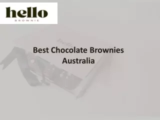 Chocolate Brownies Australia
