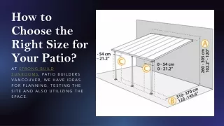 how to choose the right size for your patio