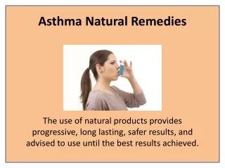 asthma natural remedies