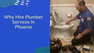 Why Hire Plumber Services In Phoenix ?