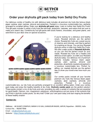 Dryfruits gift pack