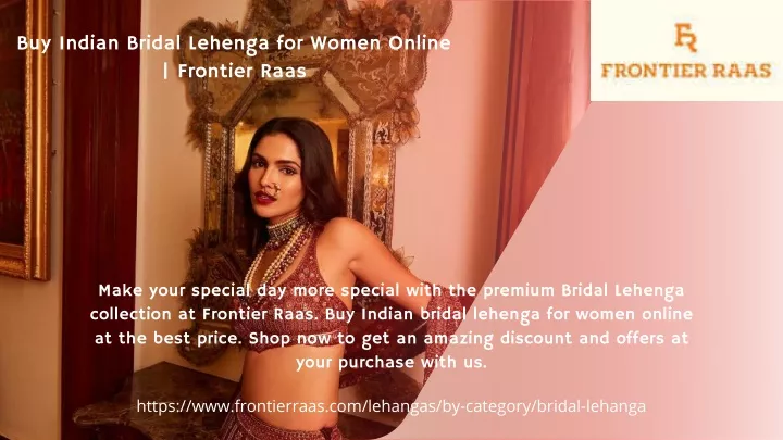 buy indian bridal lehenga for women online