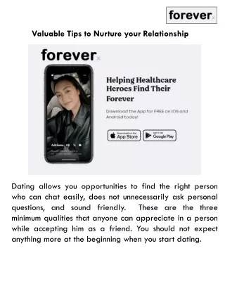 valuable tips to nurture your relationship