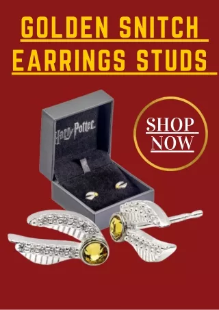 golden snitch earrings studs