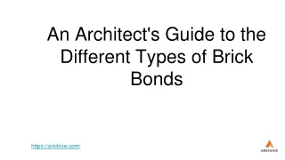 An Architect's Guide to the Different Types of Brick Bonds