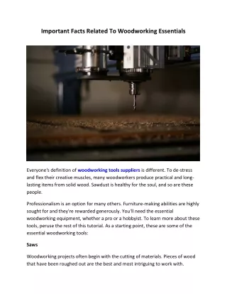 Carpenters Cutting Tools