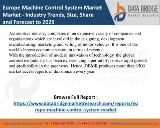 europe machine control system market market