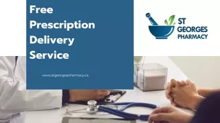 Free Prescription Delivery Vancouver - St Georges Pharmacy
