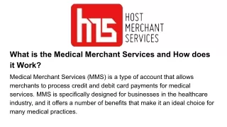 what is the medical merchant services