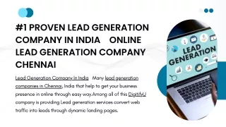 #1 Proven Lead Generation Company In India | Online Lead Generation Company Che