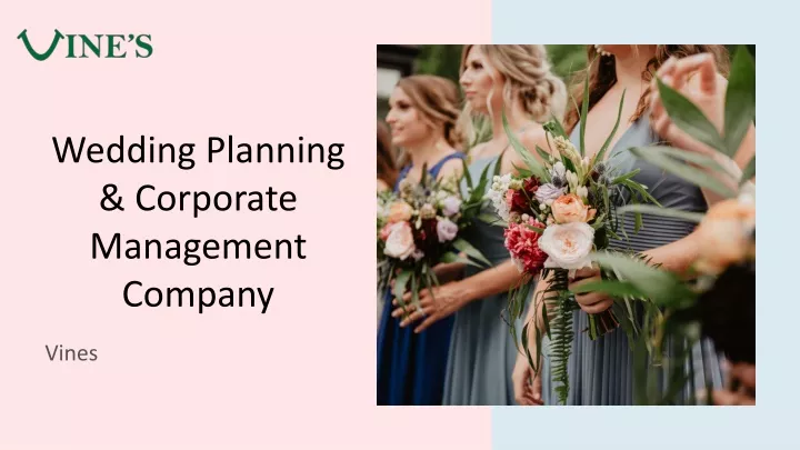 wedding planning corporate management company