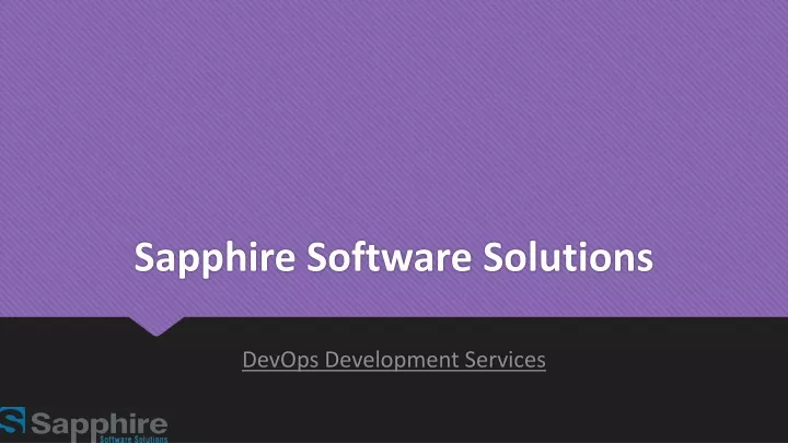 sapphire software solutions