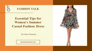Read the Expert's Tips to Store Summer Fashion Dress for Women