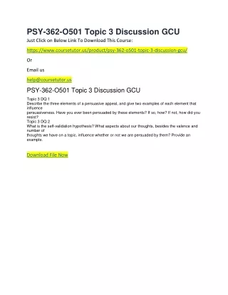psy 362 o501 topic 3 discussion gcu just click