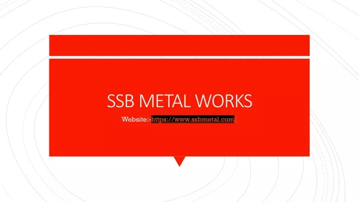 ssb metal works