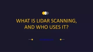 Who Uses Lidar Scanning?
