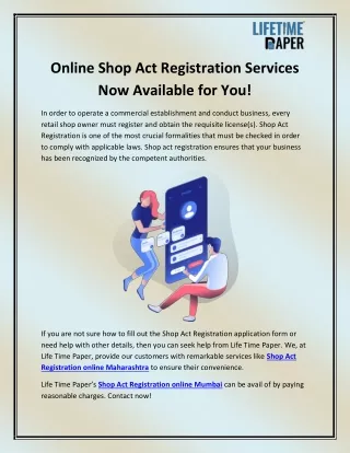Shop Act Registration online Maharashtra