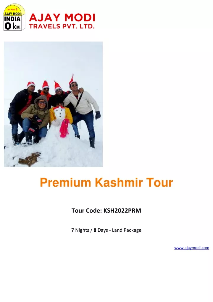 premium kashmir tour