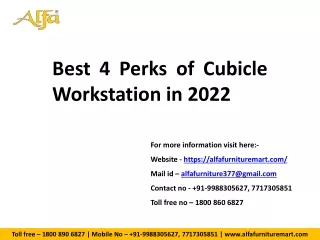Best 4 Perks of Cubicle Workstation in 2022