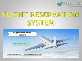 flight reservation system