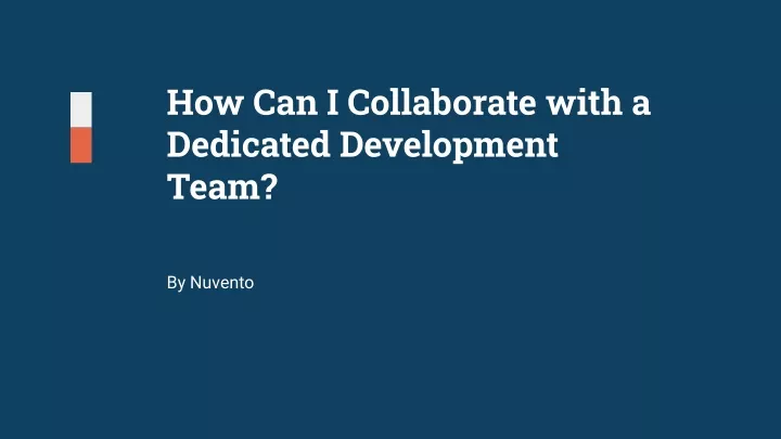 how can i collaborate with a dedicated
