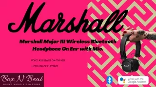 marshall major iii wireless bluetooth headphone