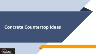 Concrete Countertop Ideas