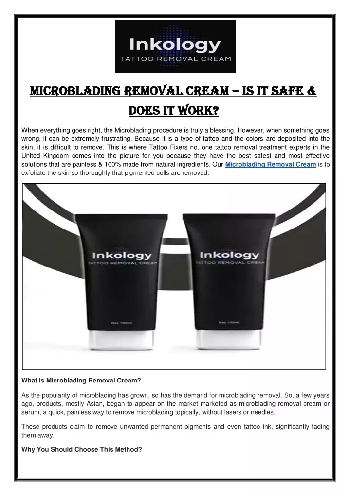 microblading removal cream microblading removal