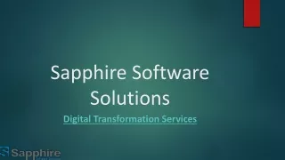 sapphire software solutions