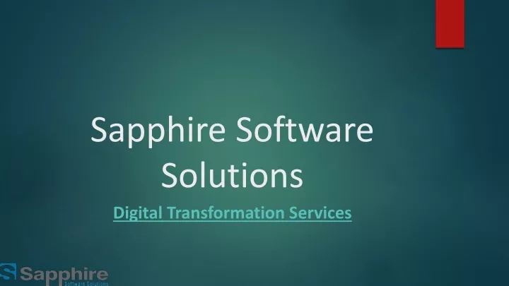 sapphire software solutions