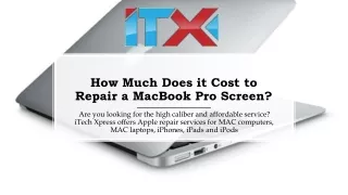 how much does it cost to repair a macbook pro screen