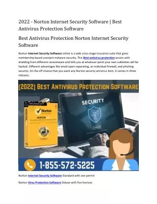 2022 - Norton Internet Security Software Best Antivirus Protection Software