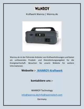 kraftwerk wanroy wanroy de