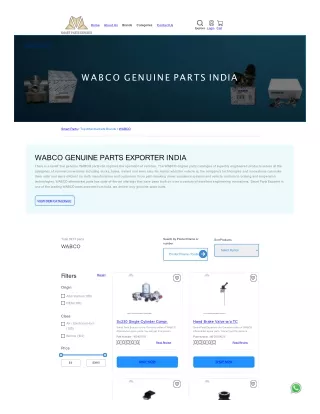 Wabco Genuine Parts Exporter Leading Exporter from India