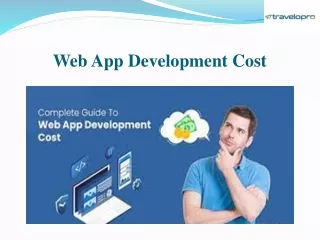 web app development cost