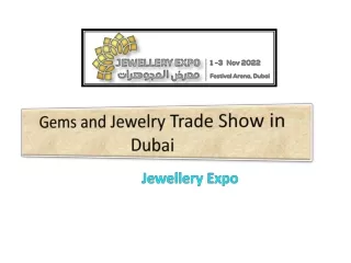 Gems and Jewelry Trade Show in Dubai