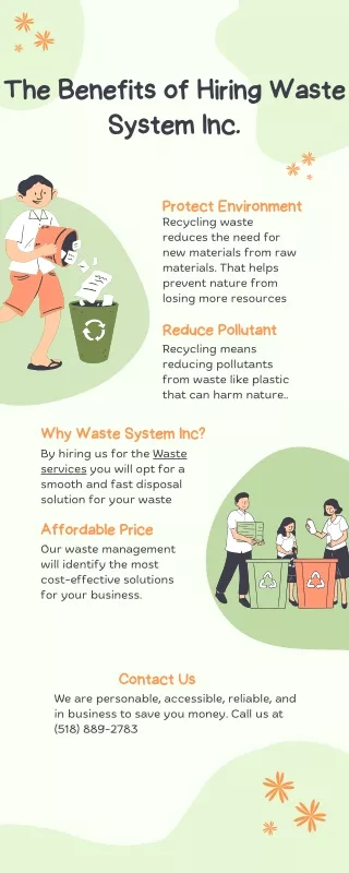 the benefits of hiring waste system inc