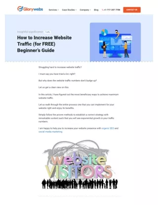 How to Increase Website Traffic (for FREE) Beginner’s Guide
