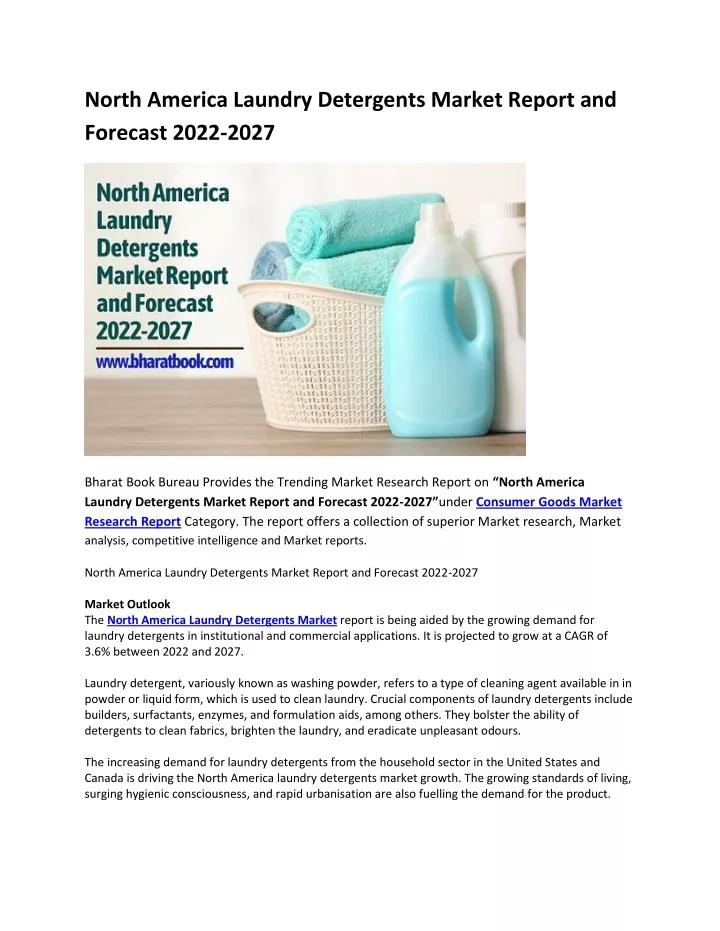 north america laundry detergents market report